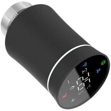 

Secutek Chytrá termostatická hlavice černá ZigBee 3.0