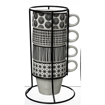 

Secret de Gourmet, Porcelánové šálky na stojanu, 4 ks, 260 ml