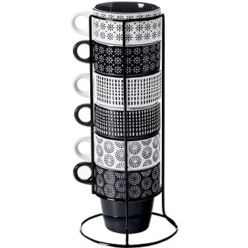 

Secret de Gourmet, Sada porcelánových šálků na stojanu, 6 ks, 260 ml