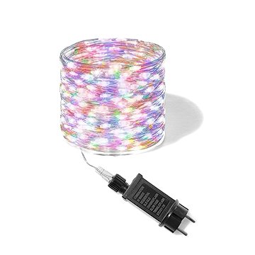 

senzanakupy Venkovní mikro řetěz 10 m 100LED, s časovačem, barevný