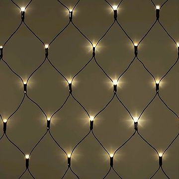 

senzanakupy Venkovní světelná síť 3x1,5 m 300LED, časovač, teplá bílá
