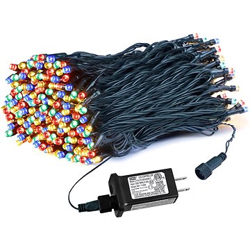 

Venkovní řetěz 25 m 250 LED, různobarevný, 8 programů