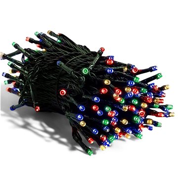 

Vnitřní vánoční řetěz 14 m 140 led, barevný, 8 programů