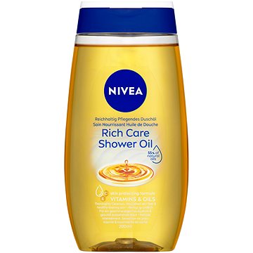 NIVEA Natural Caring Shower Oil 200 ml - Sprchový olej