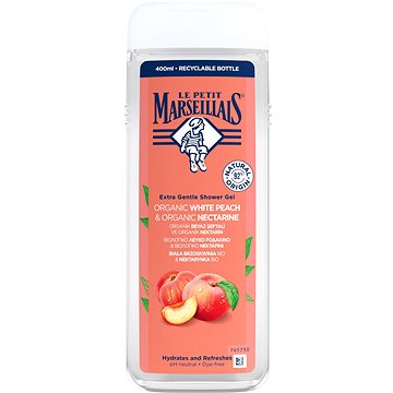

LE PETIT MARSEILLAIS Krémový sprchový gel Bílá Broskev & Nektarinka 400 ml