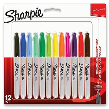 

SHARPIE Fine, 12 barev