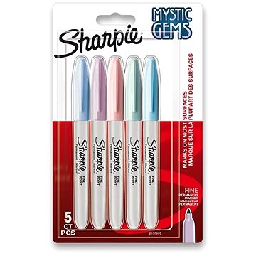 

SHARPIE Fine, 5 pastelových barev