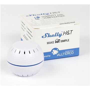 Shelly HT bateriový snímač teploty a vlhkosti, bílý, WiFi - Detektor