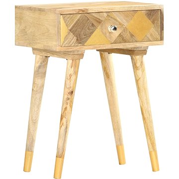 

SHUMEE Noční stolek 43 × 30 × 58 cm masivní mangovníkové dřevo, 285857