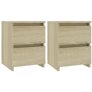 

SHUMEE Noční stolky 2 ks dub sonoma 30 × 30 × 40 cm dřevotříska, 800520