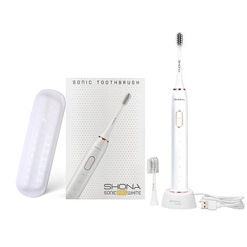 

SHONA SONIC PRO bílý - 15 režimů/2 nástavce/800 mAh