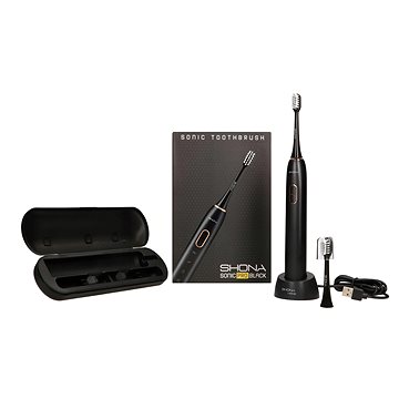

SHONA SONIC PRO černý - 15 režimů/2 nástavce/800 mAh