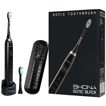 

SHONA SONIC černý - 5 režimů/2 nástavce/800 mAh