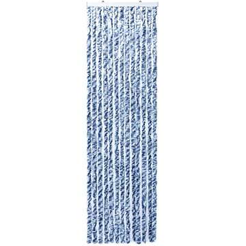 

SHUMEE Závěs proti hmyzu modrobílý 90 × 200 cm Chenille
