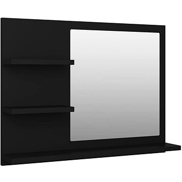 

Shumee Koupelnové zrcadlo 60 × 10,5 × 45 cm, kompozitní dřevo, černé