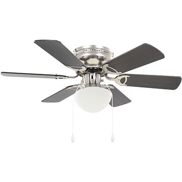 

SHUMEE Ozdobný stropní ventilátor se světlem 82 cm tmavě hnědý
