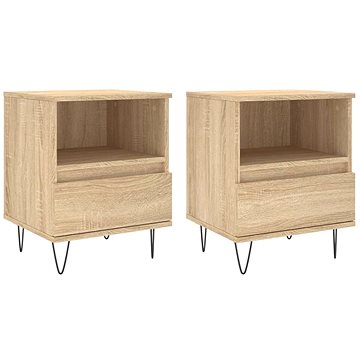 

Shumee noční stolky 2 ks, dub sonoma 40 × 35 × 50 cm kompozitní dřevo, 830627