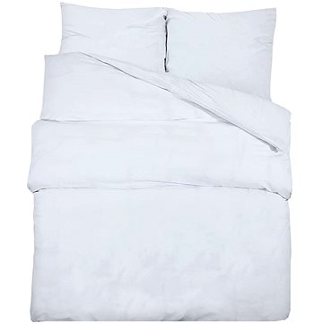 

Shumee Sada ložního prádla 1+2 bílá 200 × 200 cm mikrovlákno, bez potisku, polštáře 65 × 65 cm
