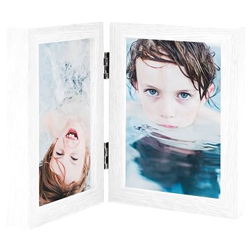 

Shumee Dvoudílný fotorámeček, 13 × 18 cm, bílý