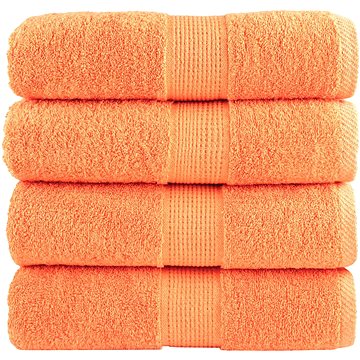 

Shumee Premium na ruce 4 ks oranžové 30 × 30 cm 600 g/m2 bavlna