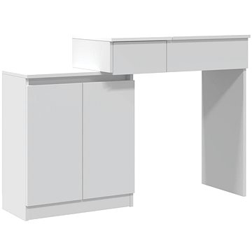 

Shumee Toaletní stolek s LED bílý 115 × 37 × 110,5 cm