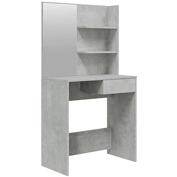 

Shumee Toaletní stolek se zrcadlem betonově šedý 74,5 × 40 × 141 cm
