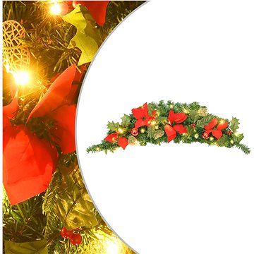 

Shumee vánoční oblouk s LED světly zelený 90 cm PVC, 320980