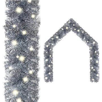 

Shumee vánoční girlanda s LED světýlky 10 m stříbrná