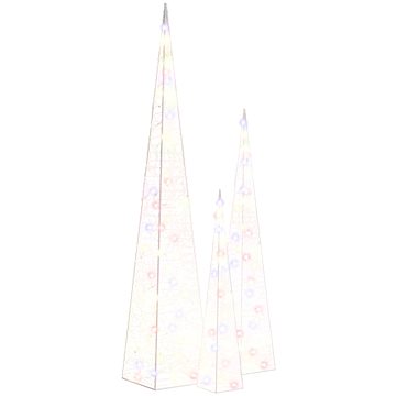 

Shumee sada akrylových světelných LED kuželů vícebarevná 60/90/120 cm