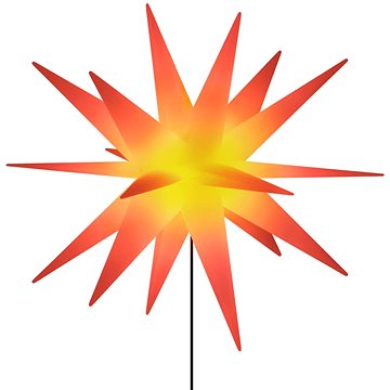 

Shumee svítící vánoční hvězda s hrotem a LED skládací červená 57 cm