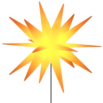

Shumee svítící vánoční hvězda s hrotem a LED skládací žlutá 57 cm