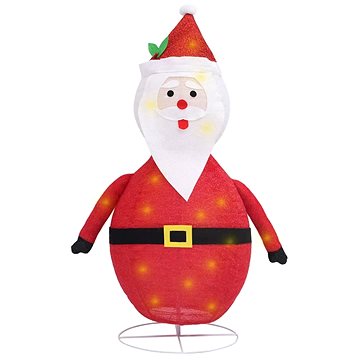 

Shumee dekorativní vánoční santa Claus s LED luxusní tkanina 60 cm