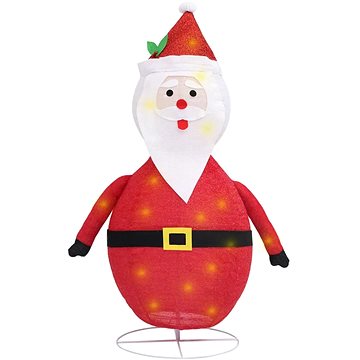 

Shumee dekorativní vánoční santa Claus s LED luxusní tkanina 90 cm