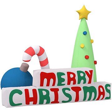 

Shumee nafukovací dekorace merry Christmas s LED diodami 197 cm