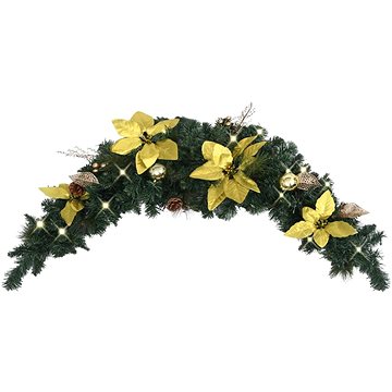 

Shumee vánoční oblouk s LED světly zelený 90 cm PVC, 320978