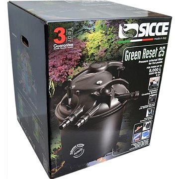 

SICCE GREEN RESET 25 L 1 × 10W UV-C 5 m jezírkový tlakový filtr s UV-C lampou