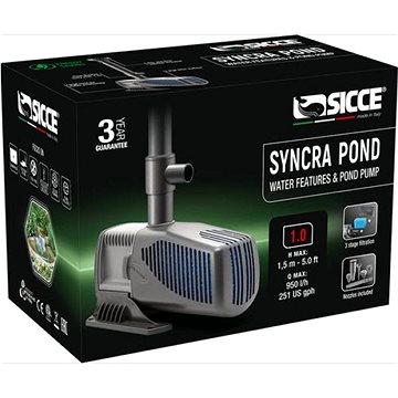 

SICCE SYNCRAPOND jezírkové čerpadlo s fontánou 1,0/10 m