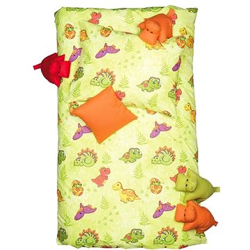 

SCANquilt povlečení KLASIK dino zelinkavá