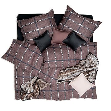 

SCANquilt povlečení KLASIK tribal hnědá
