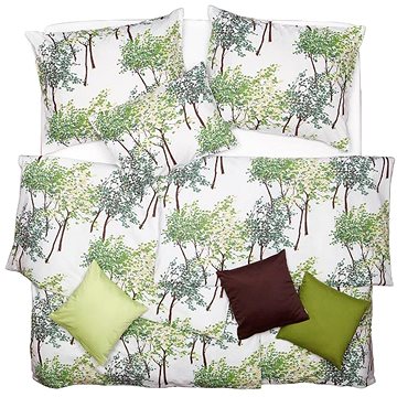 

SCANquilt povlečení KLASIK DESIGN spring trees bílozelená