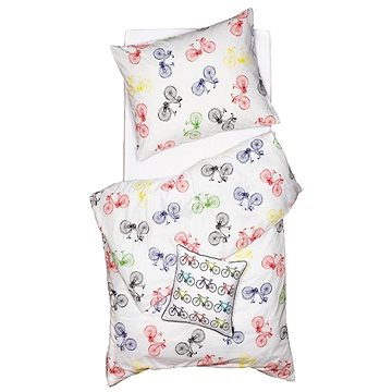 

SCANquilt povlečení KLASIK bicycle bílopestrá