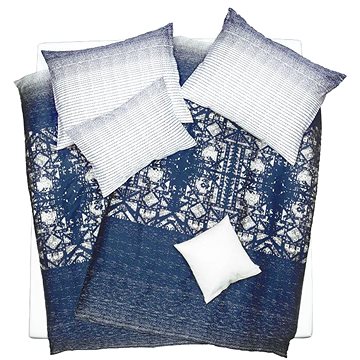 

SCANquilt povlečení SATÉN DESIGN blue tm. modrá