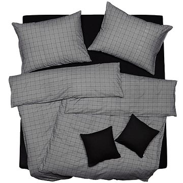 

SCANquilt povlečení KLASIK SOFT kostka šedá