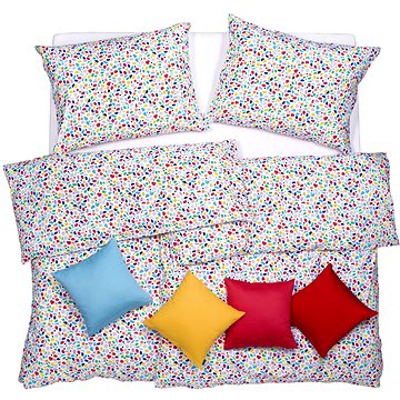 

SCANquilt povlečení KLASIK DESIGN barcelona pestrá 140 × 200/70 × 90 cm