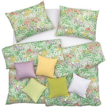 

SCANquilt povlečení SATÉN DESIGN summer dream zelená 140 × 200/70 × 90 cm