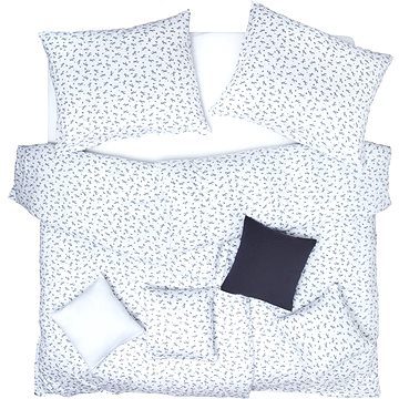 

SCANquilt povlečení JERSEY letadla bílošedá 140 × 200/70 × 90 cm