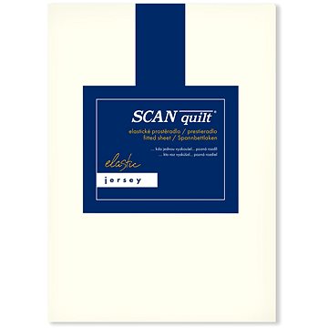 

SCANquilt prostěradlo JERSEY ELASTIC LYCRA smetanová 180 × 200 cm