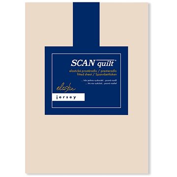 

SCANquilt prostěradlo JERSEY ELASTIC LYCRA béžová 180 × 200 cm