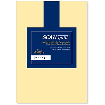 

SCANquilt prostěradlo JERSEY ELASTIC LYCRA banánová 180 × 200 cm