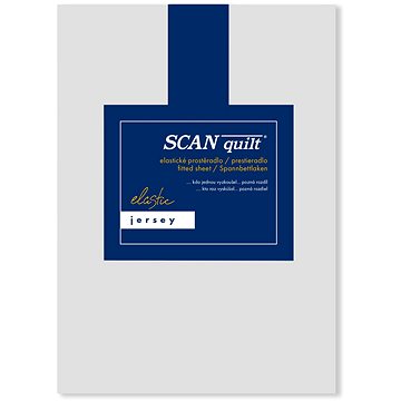 

SCANquilt prostěradlo JERSEY ELASTIC LYCRA světle šedá 200 × 220 cm